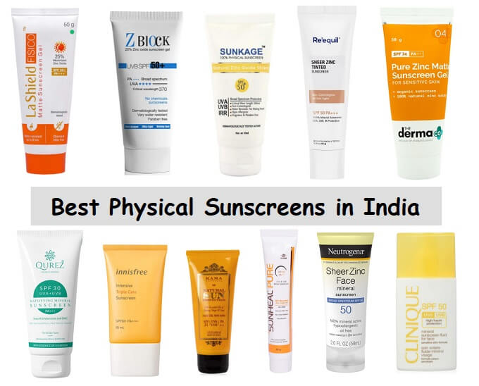 Best Physical SUnscreens in India
