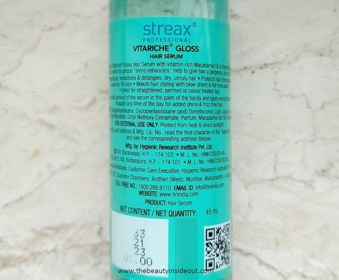 Streax pro hair serum vita gloss combo 200ml