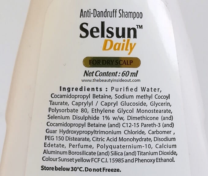 Selsun Anti Dandruff Shampoo Ingredients