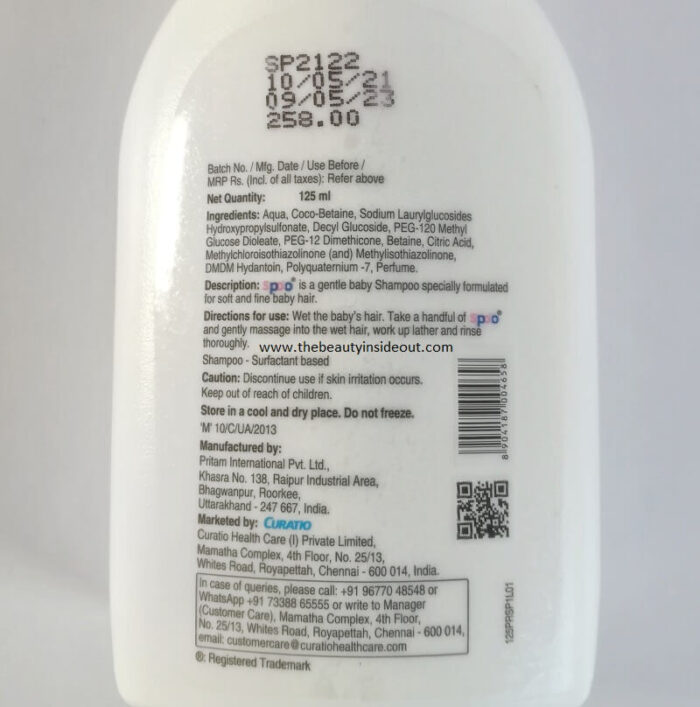 Spoo shampoo sale for cradle cap