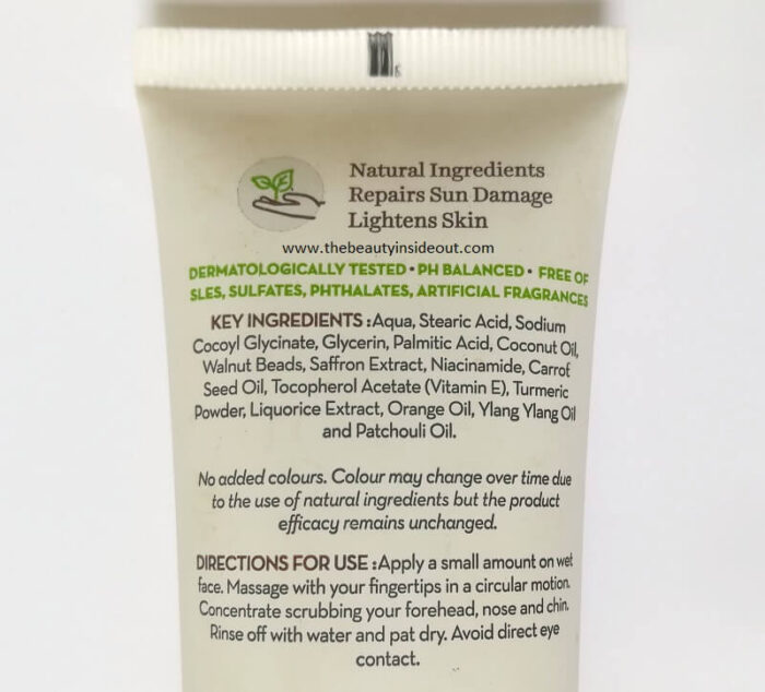 Mamaearth Ubtan Face Wash Ingredients