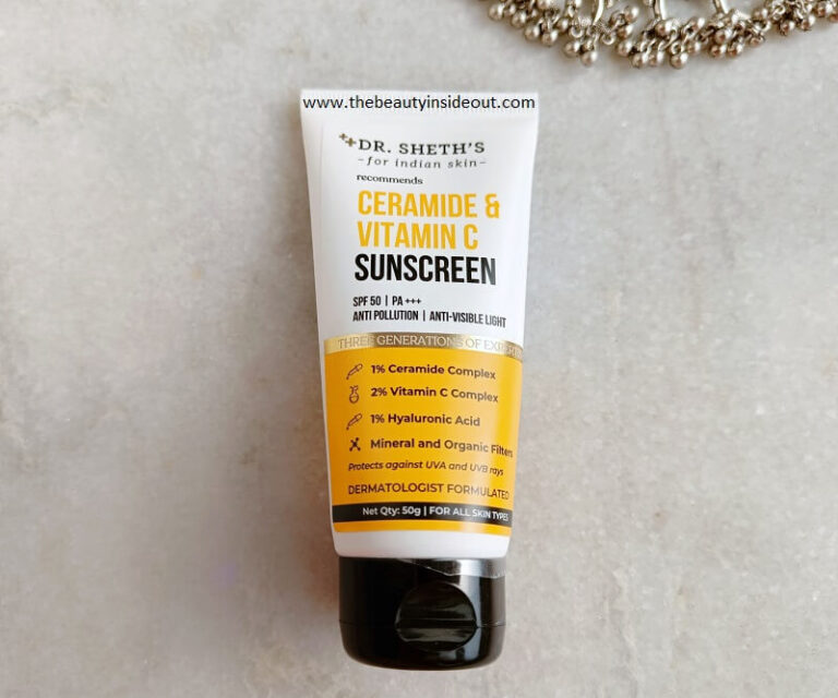 Dr Sheth's Ceramide & Vitamin C Sunscreen Review