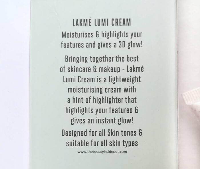 Lakme Lumi Cream Uses Benefits