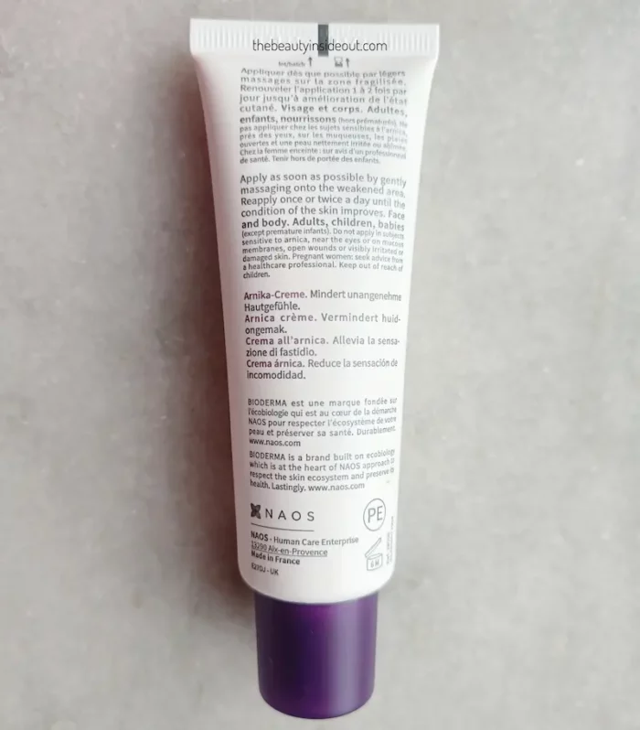 Bioderma Cicabio Arnica Cream Back