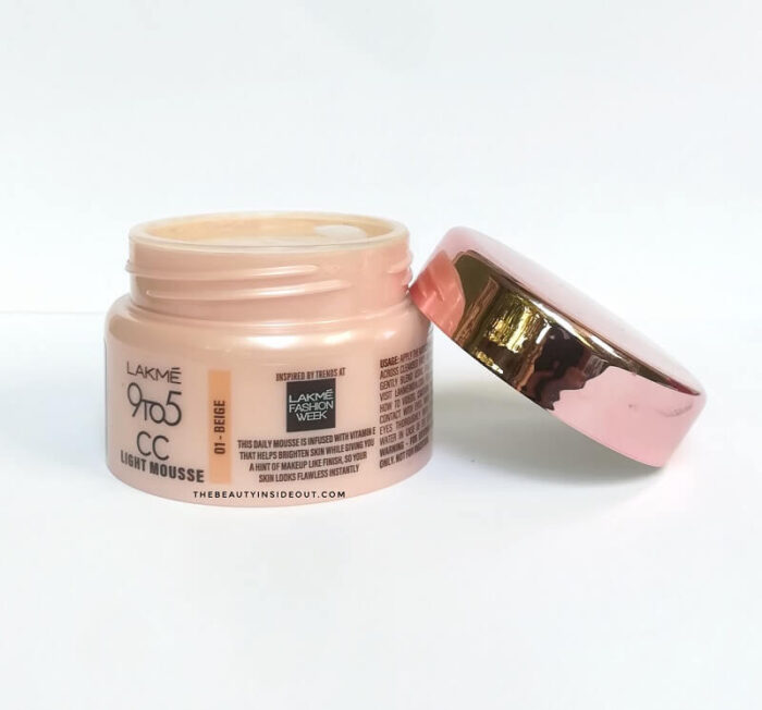 Lakme CC Light Mousse Packaging