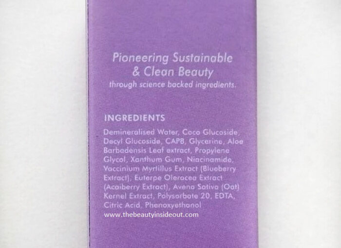Conscious Chemist Berry Bright Face Cleanser Ingredients