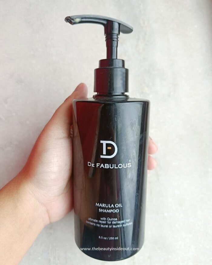 De Fabulous Marula Oil Shampoo Packaging