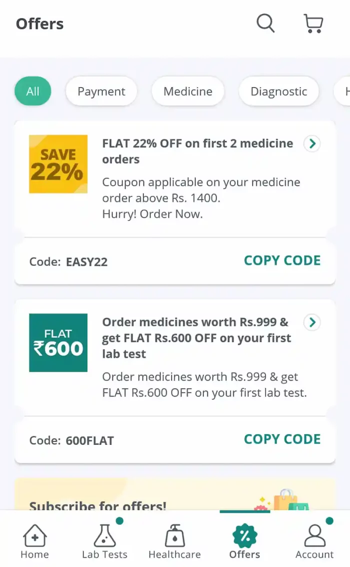 PharmEasy Deals & Offers