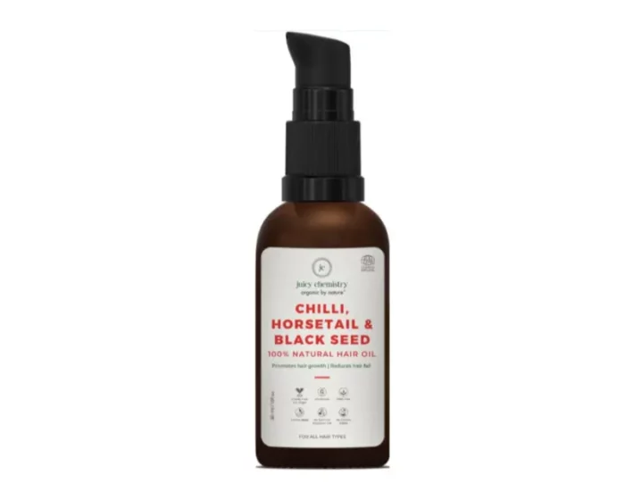 Juicy Chemistry Chilli, Horsetail, Blackseed Hair Oil