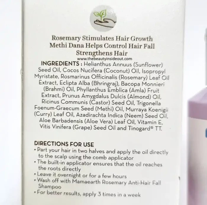 Rosemary oil promo hair