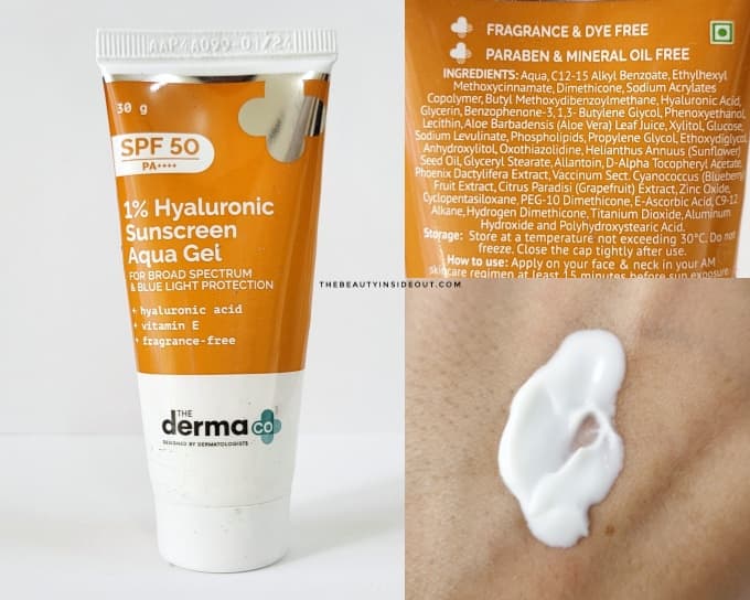 The Derma Co Hyaluronic Acid Sunscreen